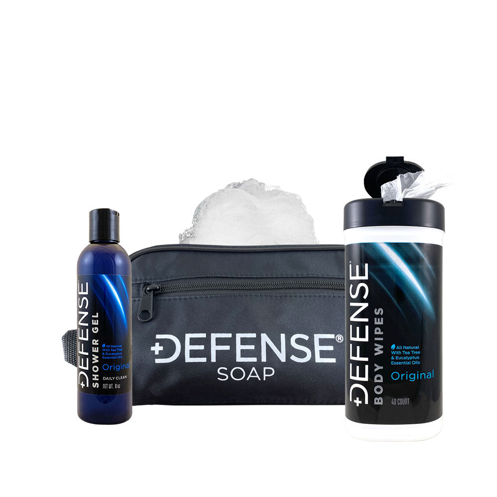 MARINE'S GEL EX & SOAP EX セット Defense Travel Kit — Bar Soap, Shower Gel & Deluxe | Defense Soap®