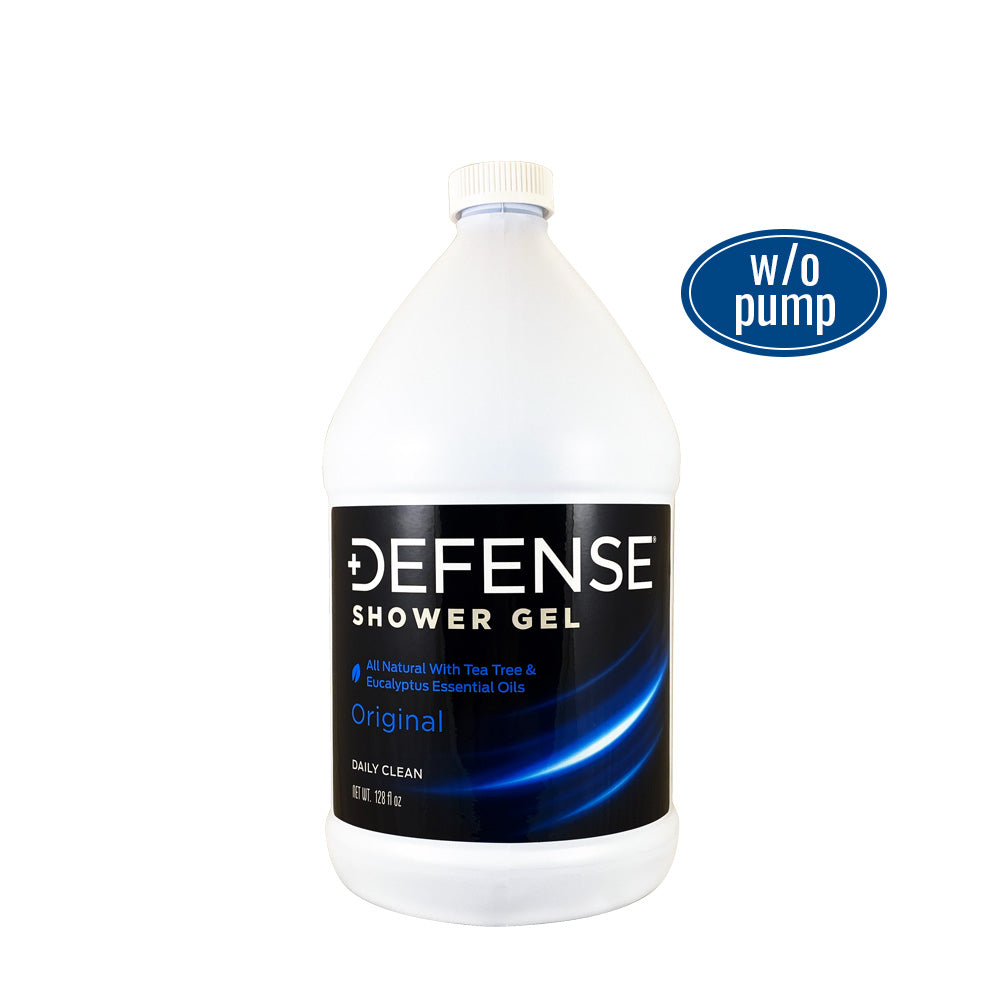 Defense Shower Gel bottle with out a pump on a white background